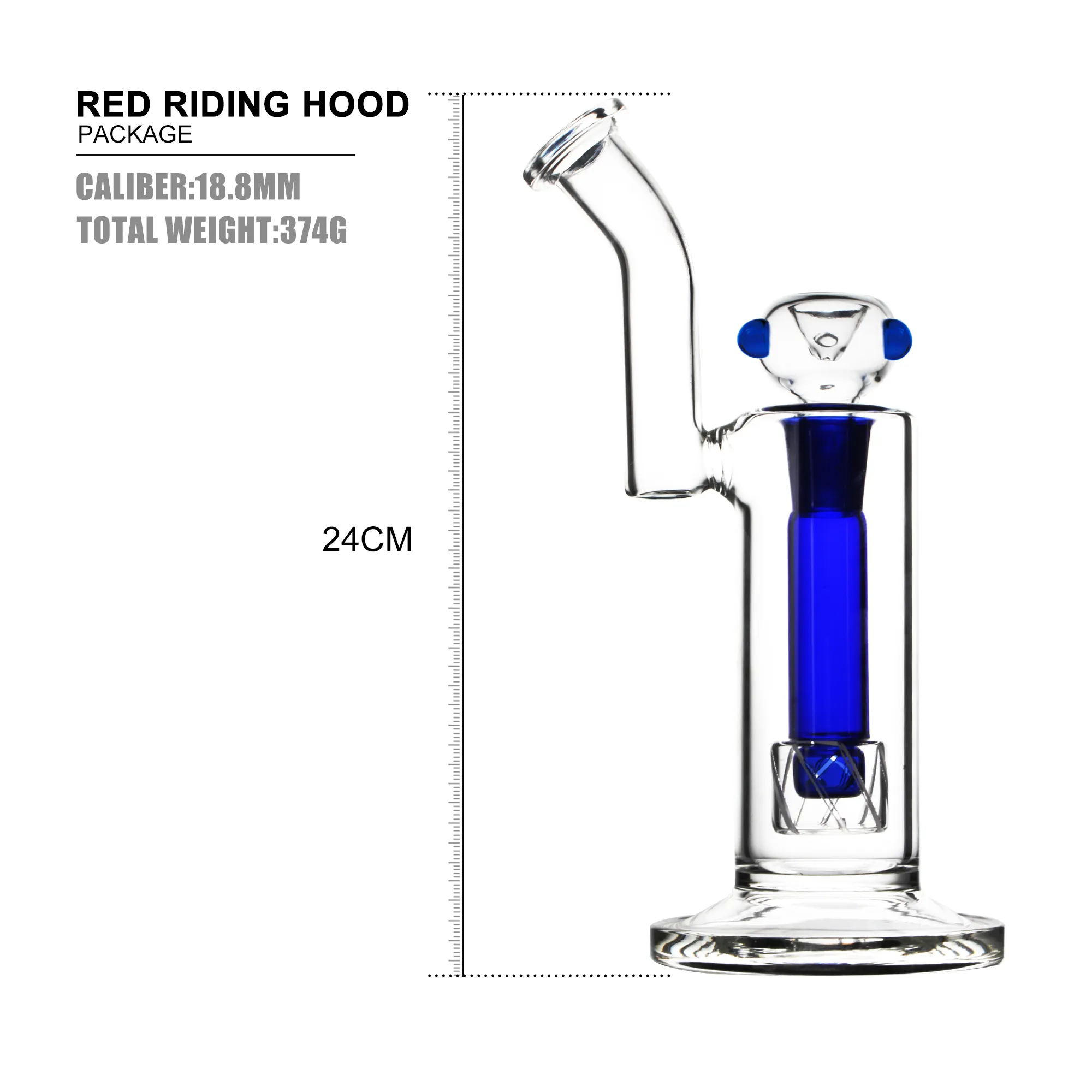 9 Inch Glass Bong, Unique Design, High Borosilicate Glass Smoking Accessory - RORA