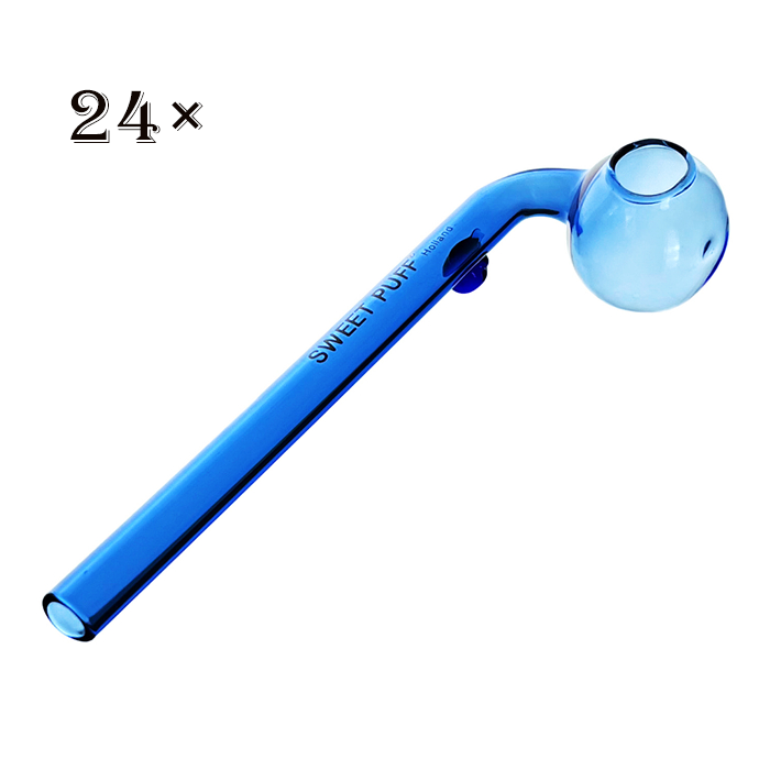12pcs Blue Glass crafts Sweet Puff 12cm - RORA
