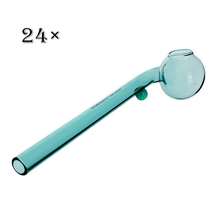 12pcs Green Glass crafts Sweet Puff 12cm - RORA
