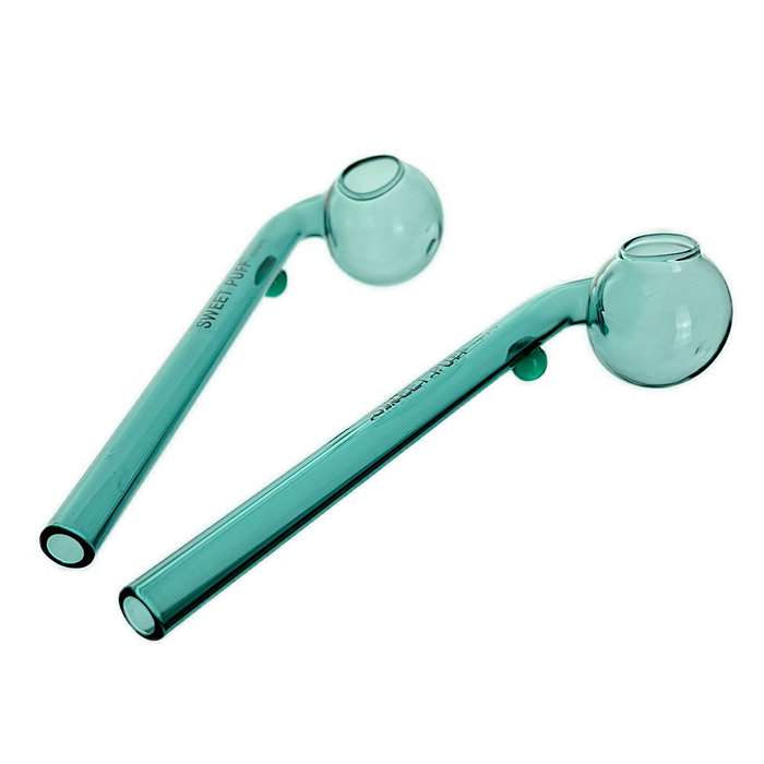 12pcs Green Glass crafts Sweet Puff 12cm - RORA