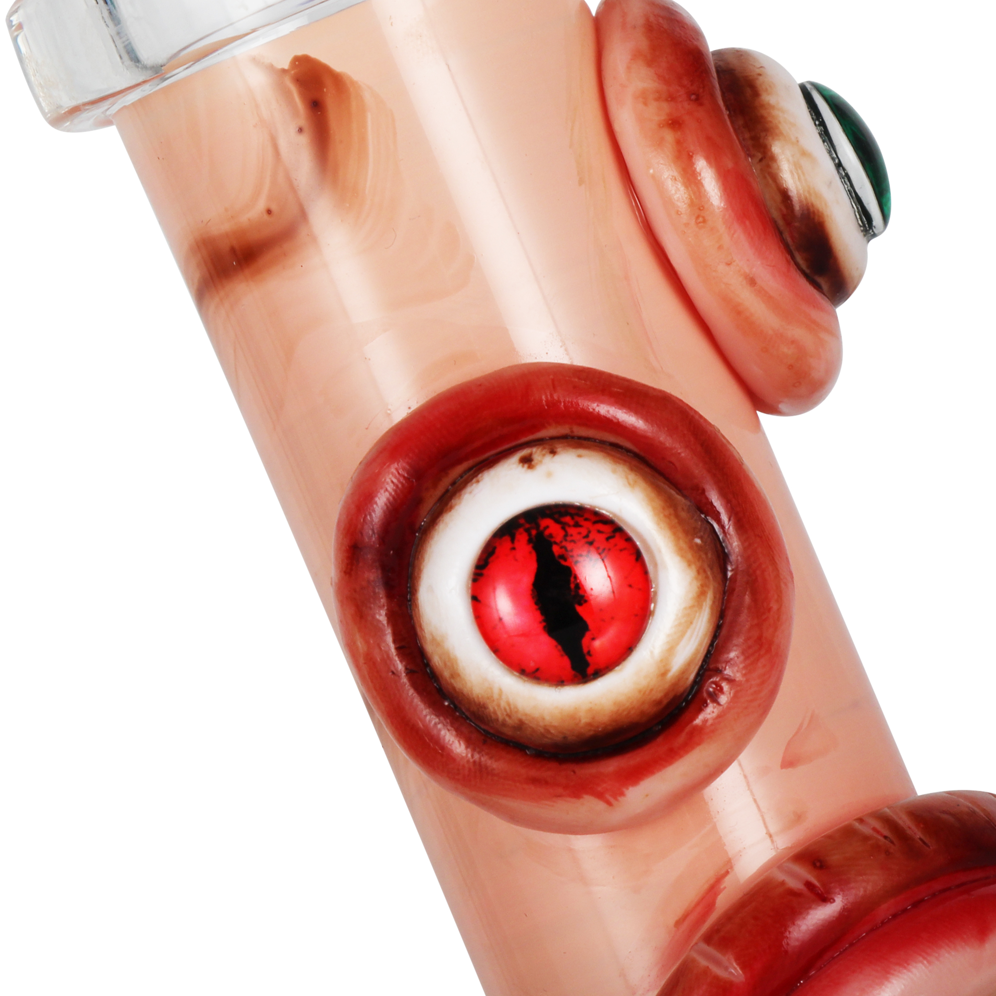 10 In Unique Monster Design Smoking Glass Bong, Handmade Borosilicate Glass Water Pipe - RORA