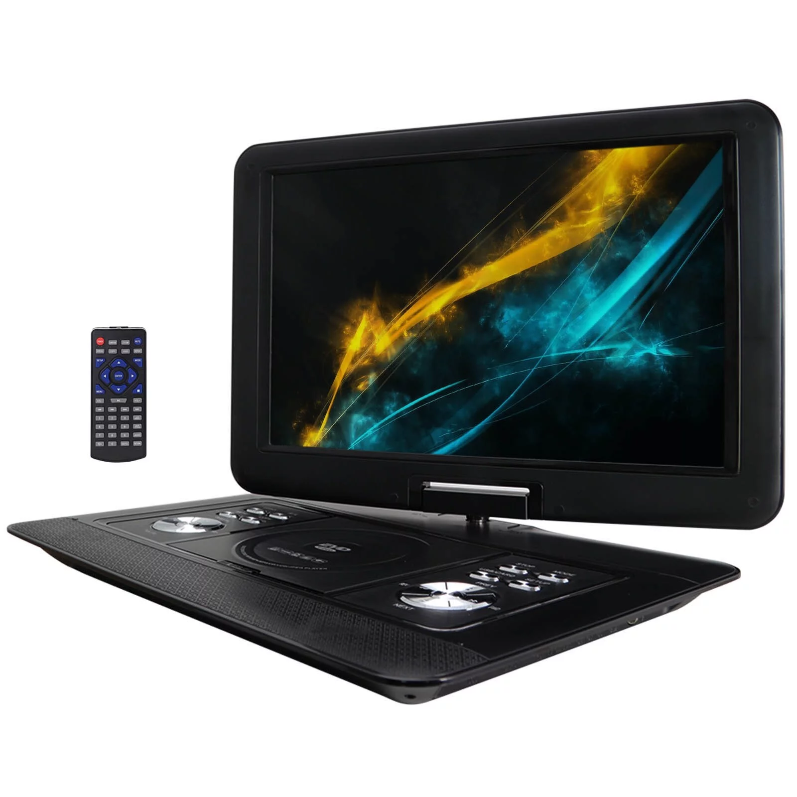 Trexonic 15.4in Portable DVD Player with 180 Swivel Screen