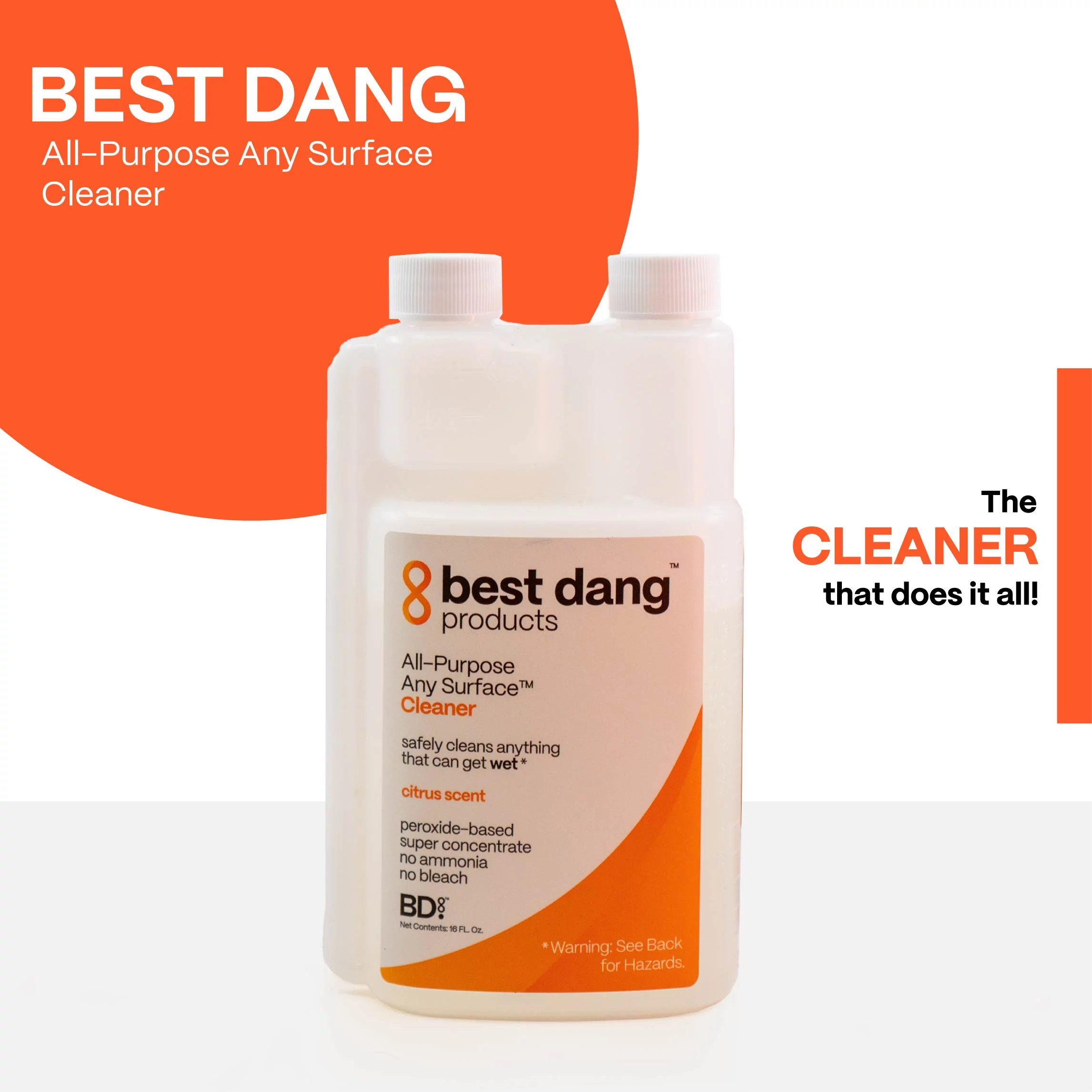 Best Dang All-Purpose Any Surface Concentrate, Kitchen, and Household Cleaning Supplies, Peroxide-based Cleaning Supplies for Housekeeping, 16 Oz.