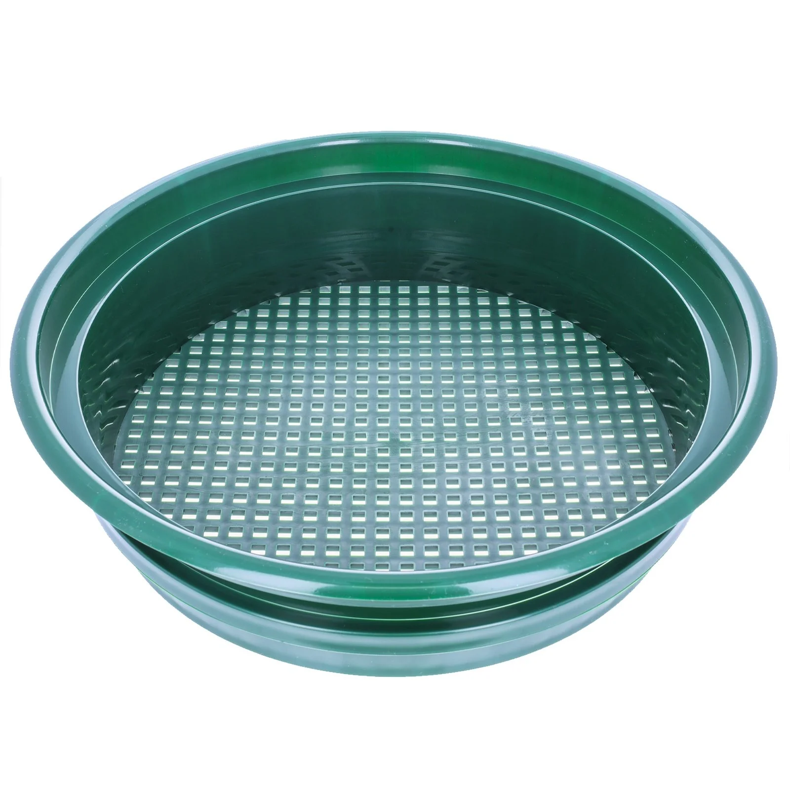 Gold Rush Mineral Sifting Classifier Sieve Prospect Pan (4 Holes/Inch)