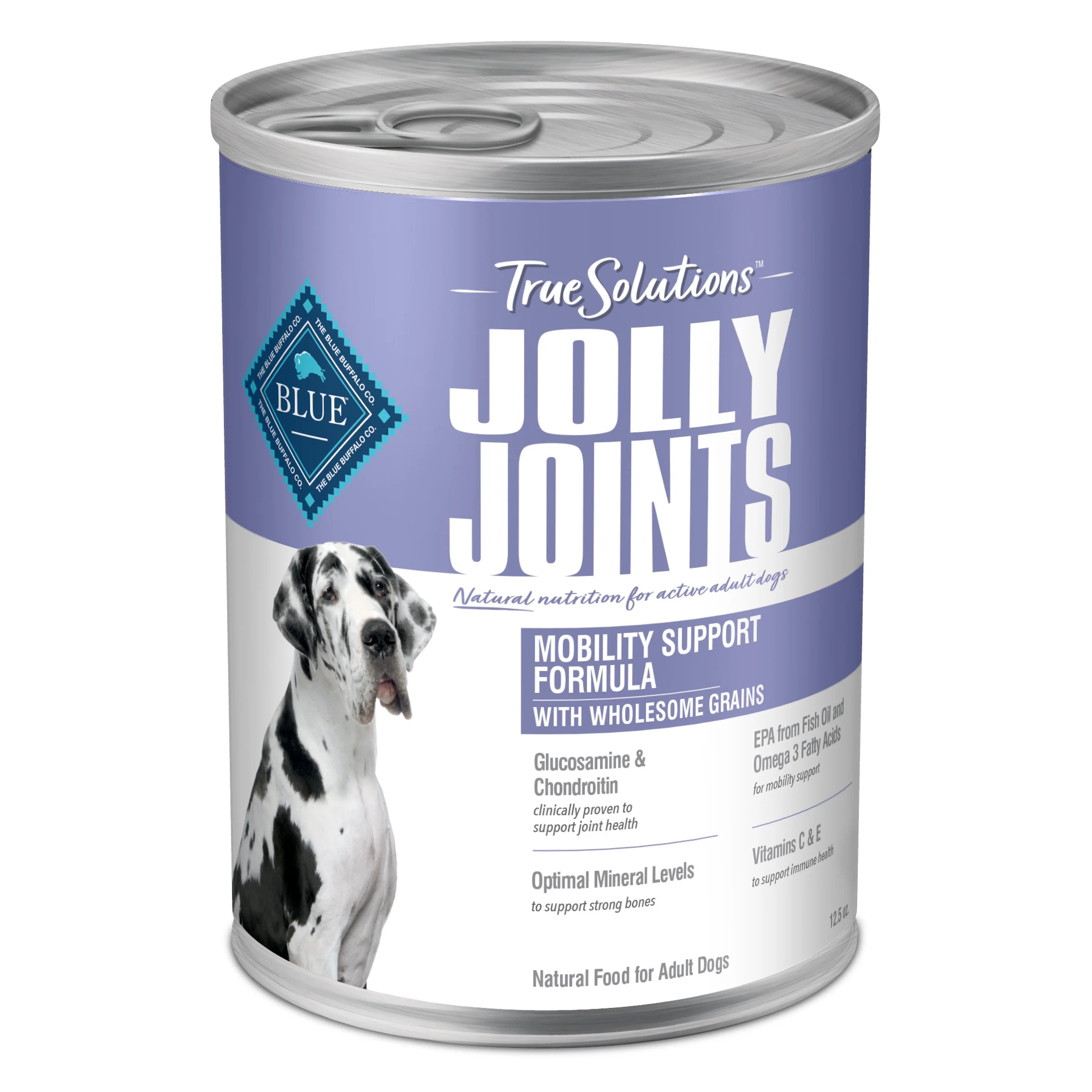 Blue Buffalo True Solutions Jolly Joints Natural Mobility Support Wet Dog Food, Chicken 12.5-oz Can