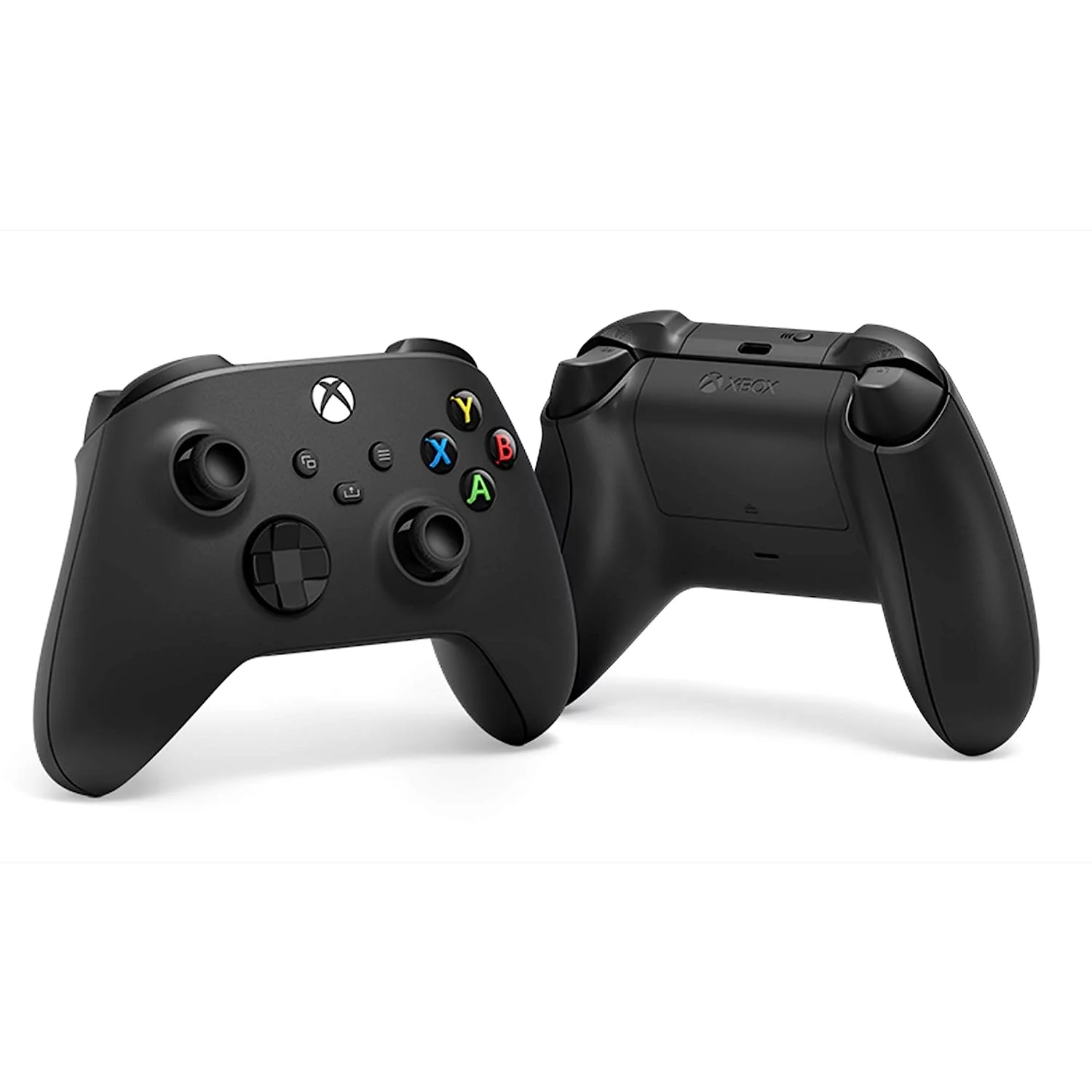 Microsoft Xbox Wireless Carbon Black Controller for Xbox Console + Wired Earbuds BOLT AXTION Bundle Like New