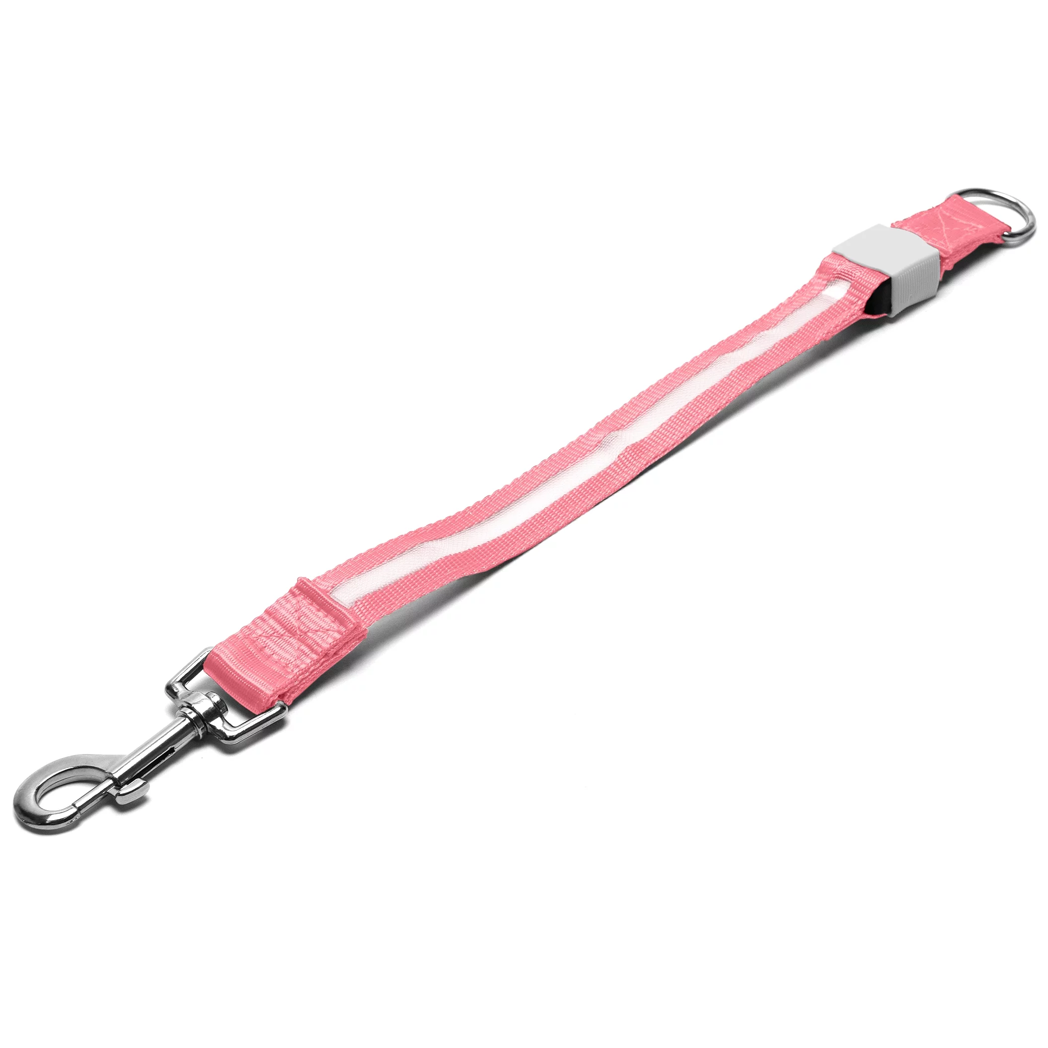 FurHaven Pet Dog Collar | Safety LED Light-Up Leash Extender, Pink