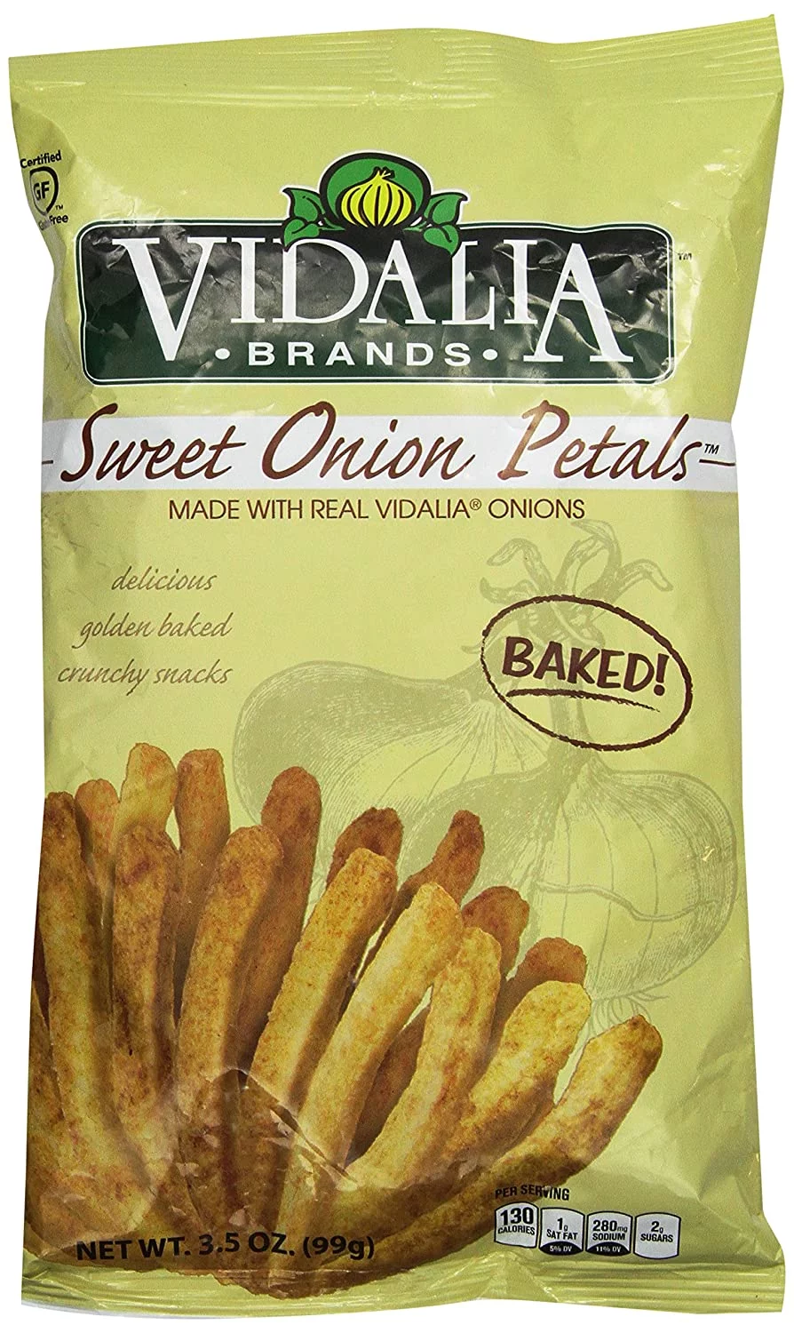 Vidalia Sweet Onion Petals 3.5 oz Bag (Case of 12) by Vidalia Brands Gluten Free Baked Kosher