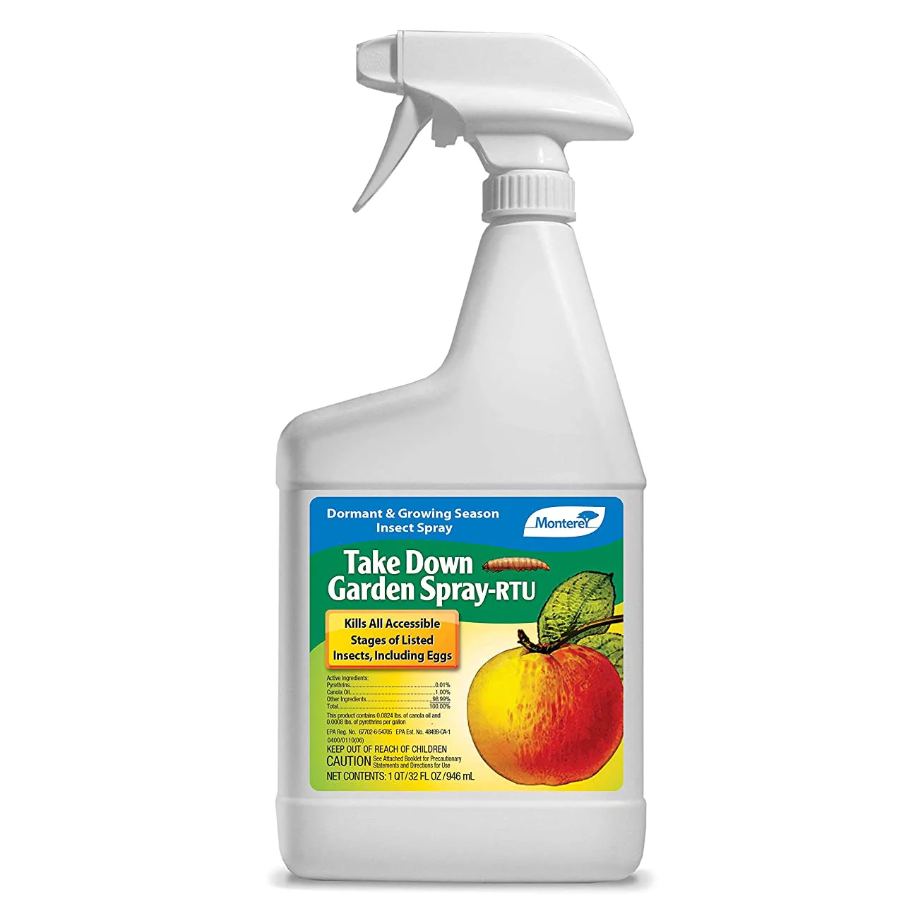 Monterey LG 6232 Insect Killer Take Down Garden Spray Liquid 32 oz