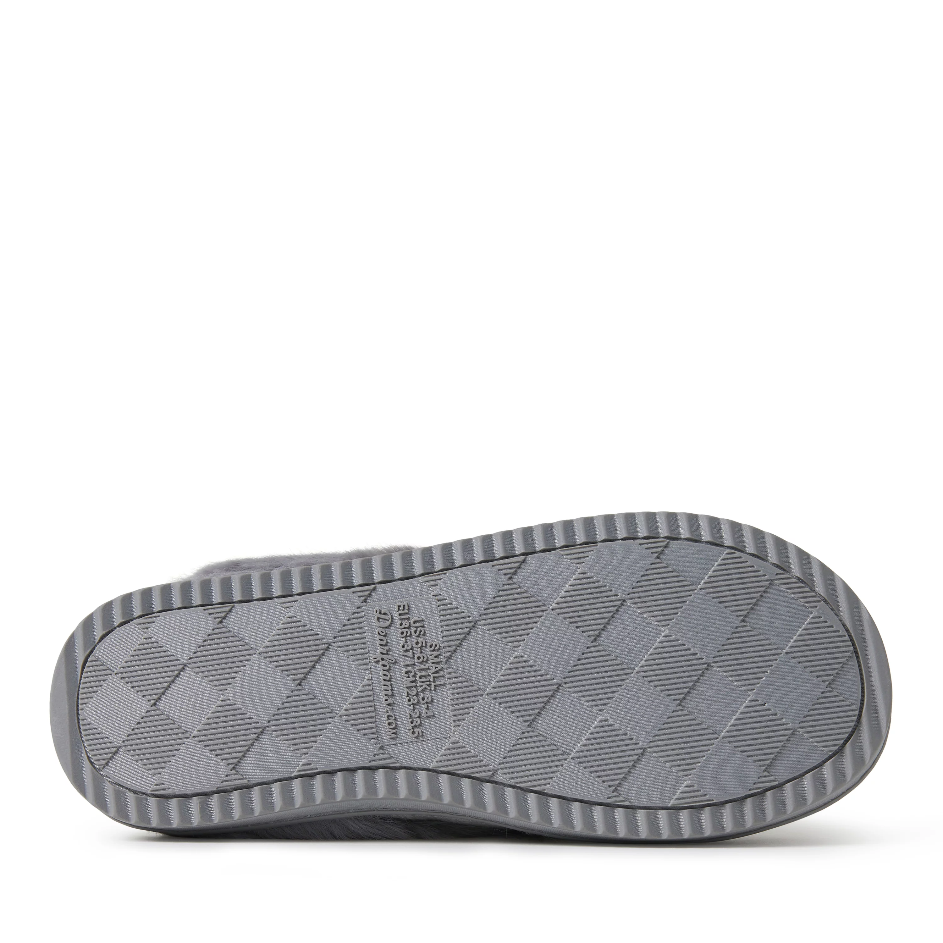 Dearfoams Women's Dahlia Rib Knit Scuff Indoor/Outdoor Slipper