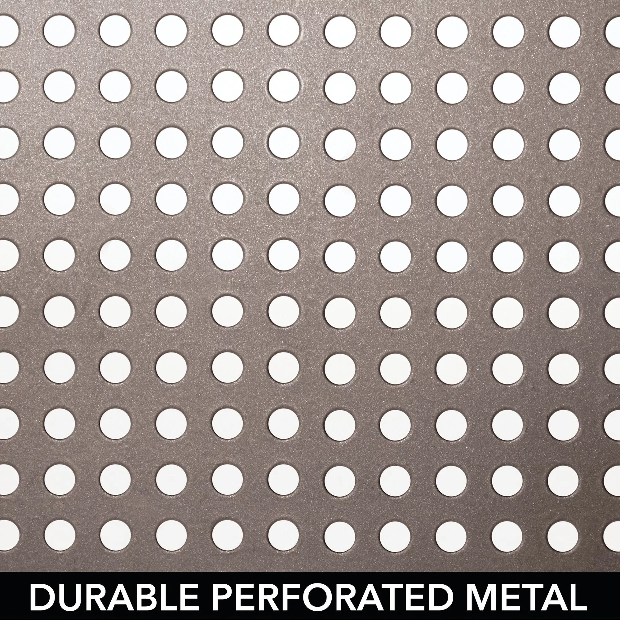 mDesign Metal Square Kitchen Organizer Storage Shelves, 4 Pack - Bronze