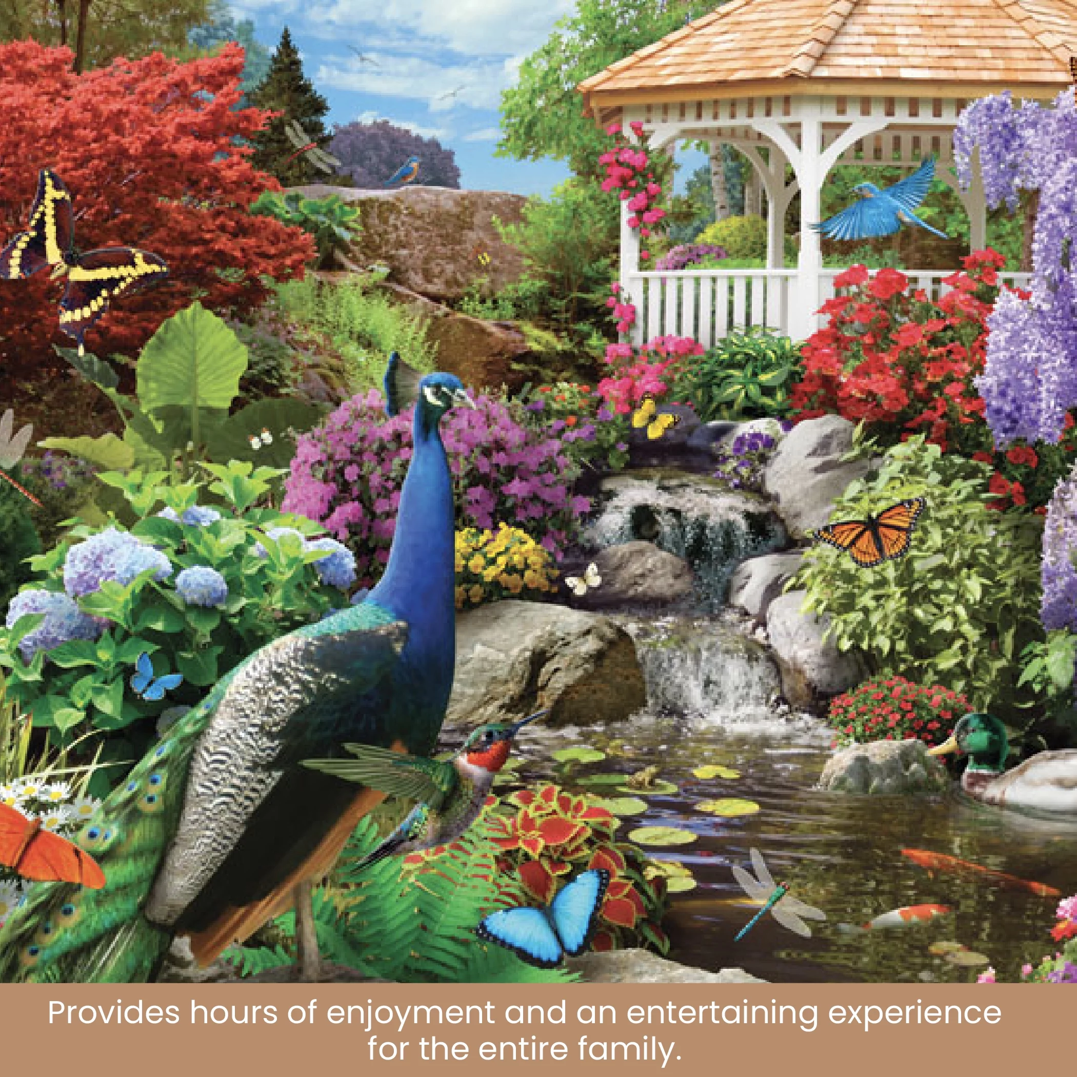 Bits and Pieces - 4-In-1 Multi-Pack Serene Beauty 300 Piece Jigsaw Puzzles for Adults - Each Puzzle Measures 16 