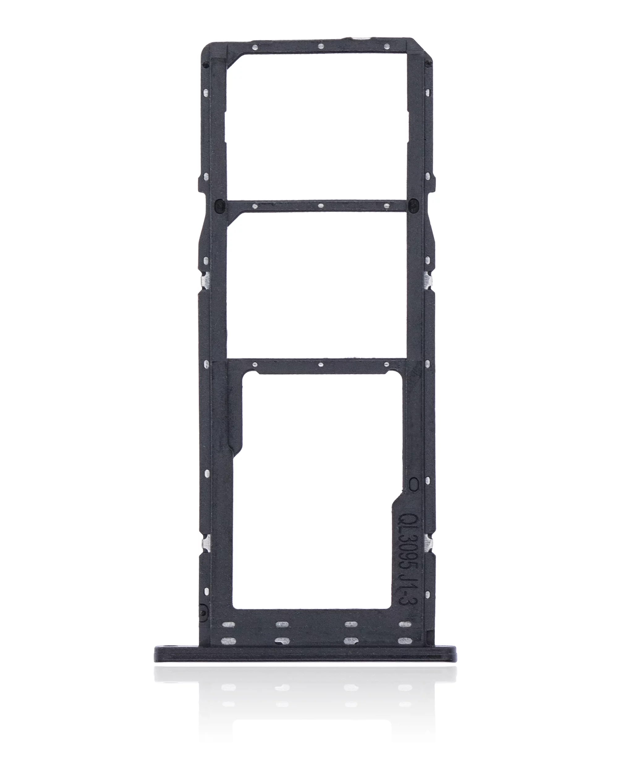 Replacement Dual Sim Card Tray Compatible For Samsung Galaxy A02S (A025 / 2020) / A03 (A035 / 2021) (Black)