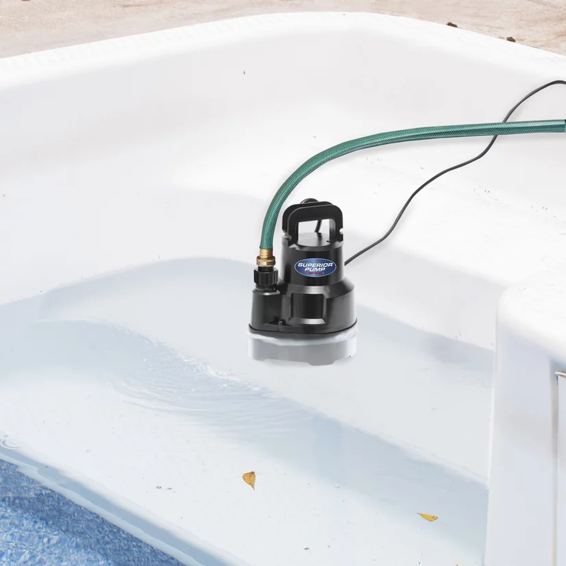 Superior Pump 91016  Thermoplastic High Flow Utility Water Pump, 1/6 HP, Black