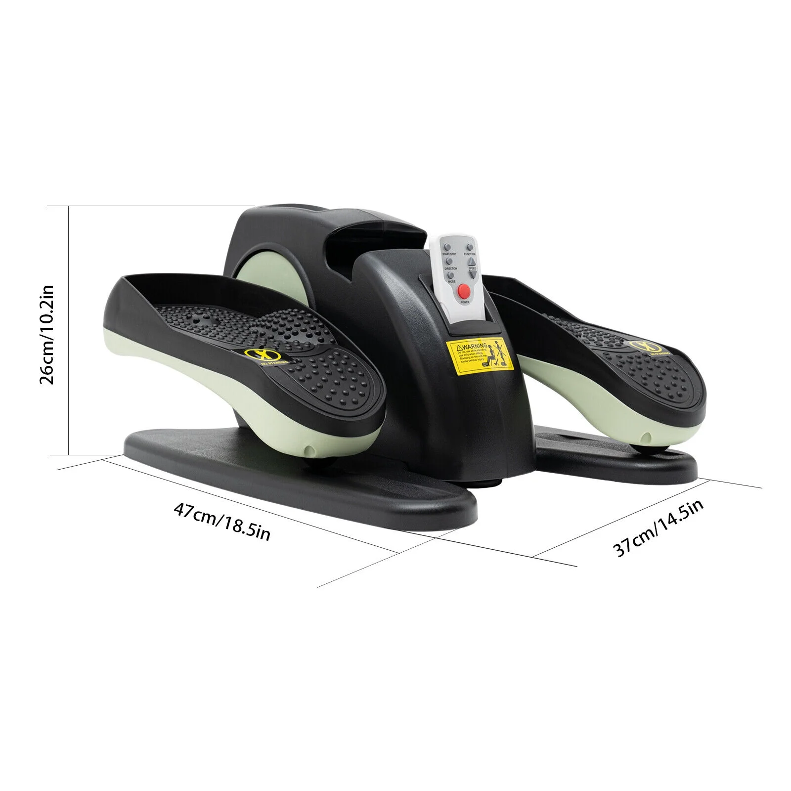 Under Desk Elliptical Electric Seated Pedal Exerciser Mini Foot Leg Pedal Exerciser Remote