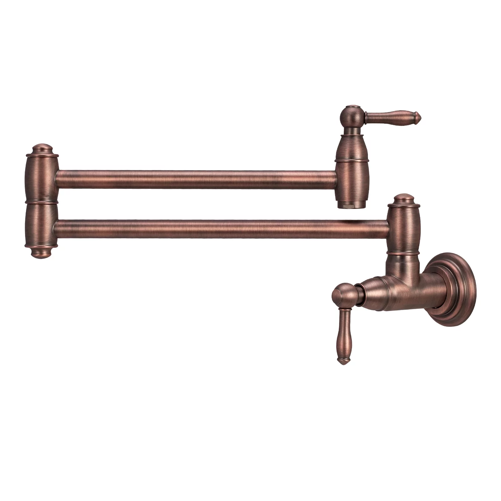 Akicon Copper Pot Filler Kitchen Faucet, Solid Brass Wall-Mounted Faucet - Antique Bronze