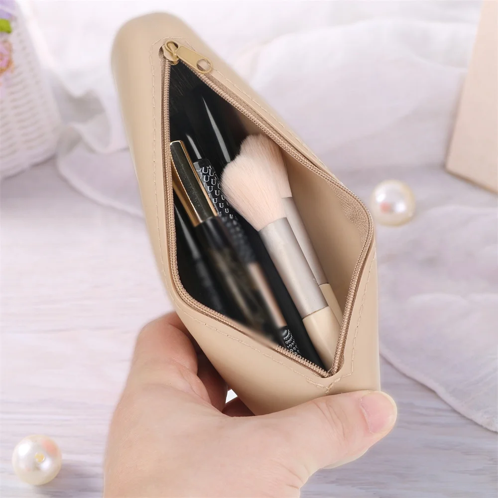 Multifunctional Cosmetic Bag Silicone Travel Cosmetic Brush Storage Bag Makeup Storage Box Powder Box