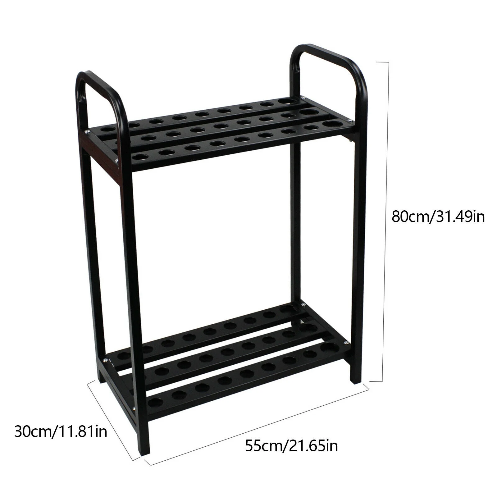 SHZICMY 27 Holes Steel Golf Club Holder Display Stand Organizer Golf Club Storage Rack