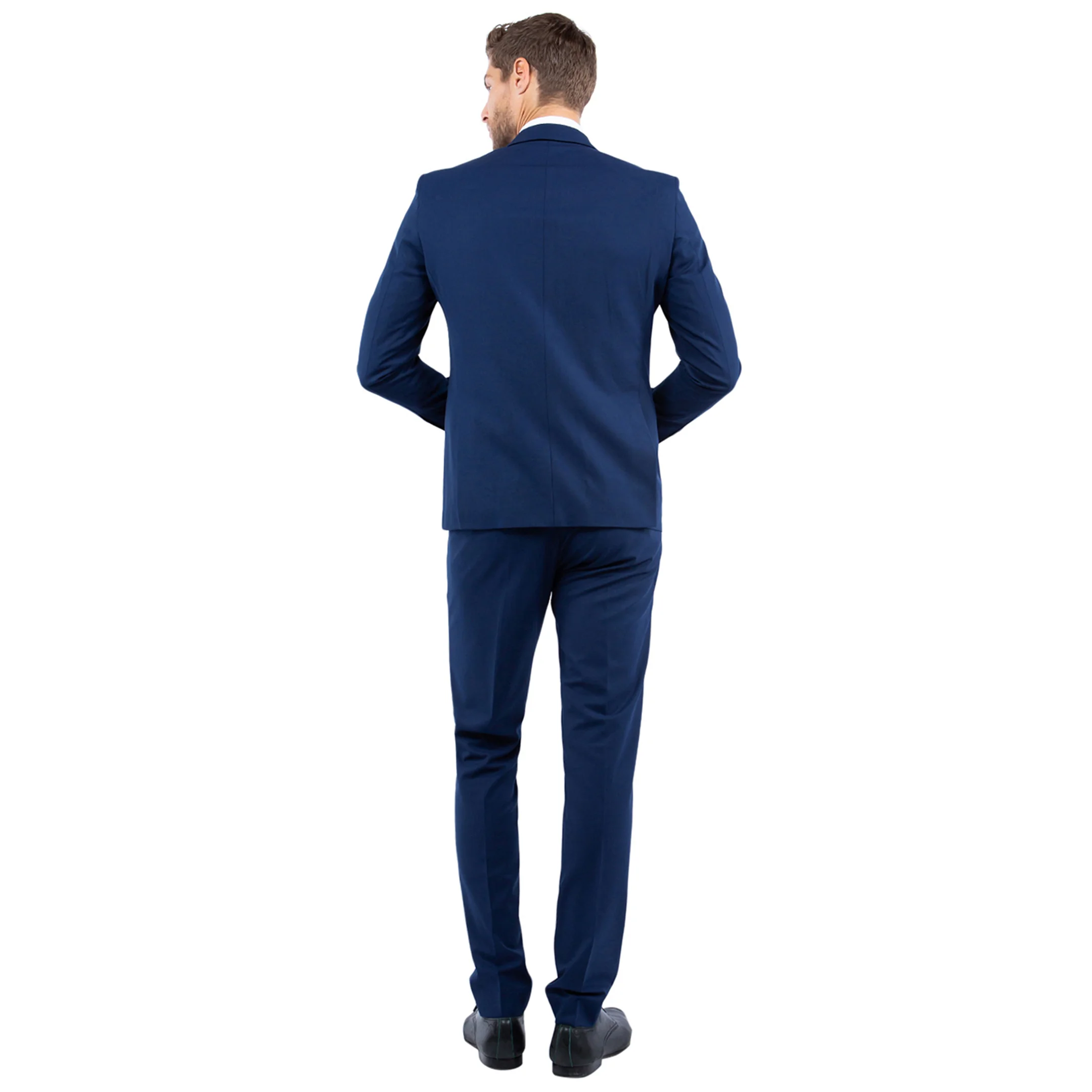 Julinie Men's 3-Piece Suit Set with Jacket, Vest, and Expandable Waist Dress Pants
