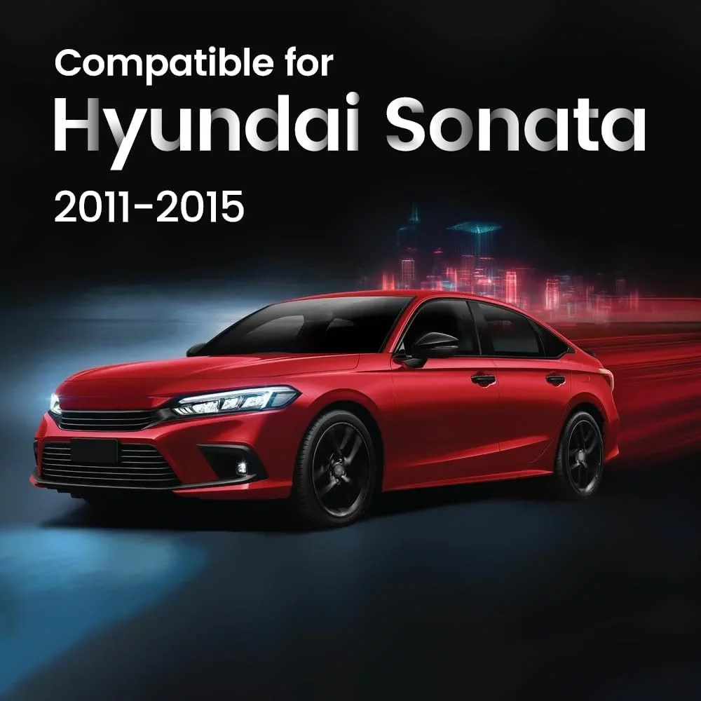 Car Radio for Hyundai Sonata 2011-2015, 9 Inch Touch Screen Car Stereo with GPS/FM/WiFi/USB,SWC,Wireless Carplay Android Auto 2GB+32GB