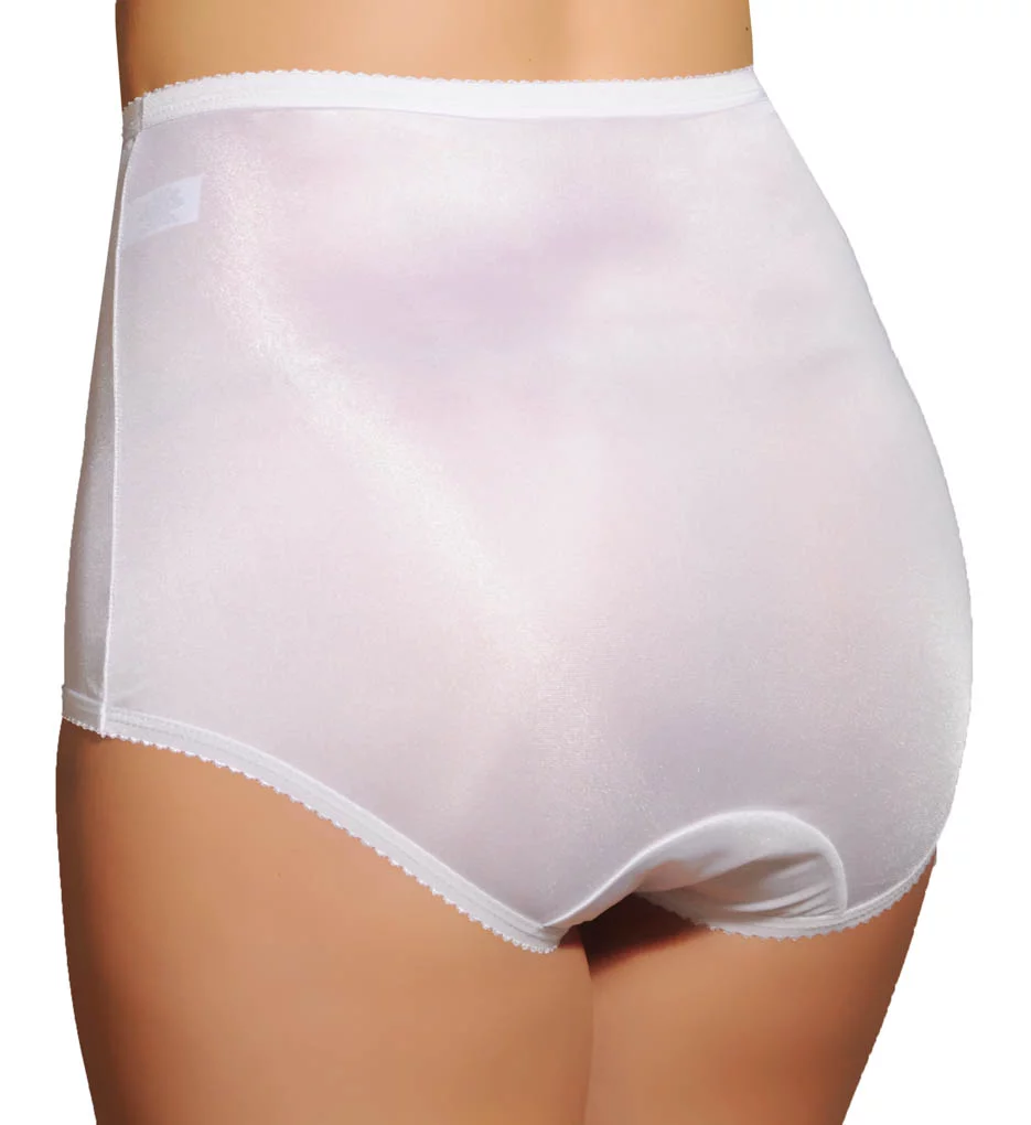 Women's Shadowline 17042 Pants & Daywear Nylon Classic Brief Panty (White 7)