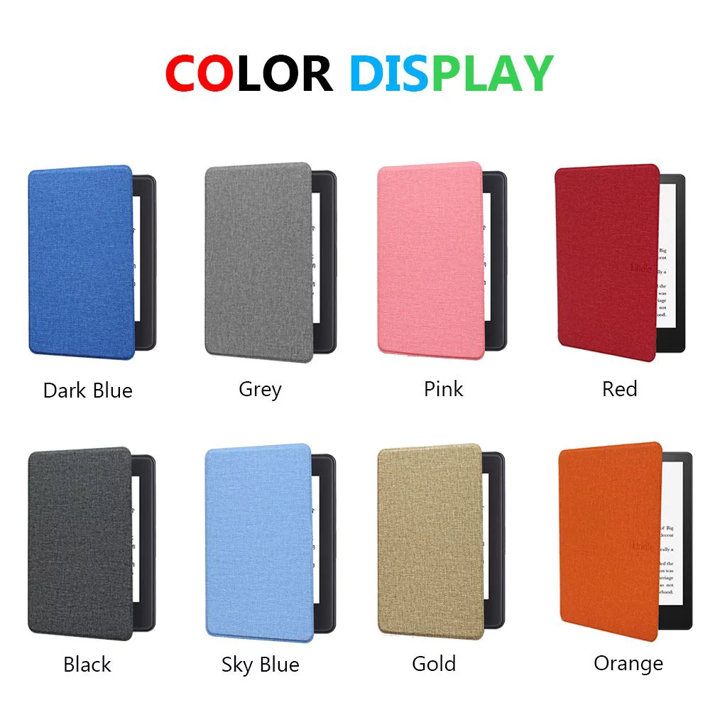 All New PU Leather 6.8 Inch Magnetic Protective Shell Smart Cover Folio Case With Handle GREY