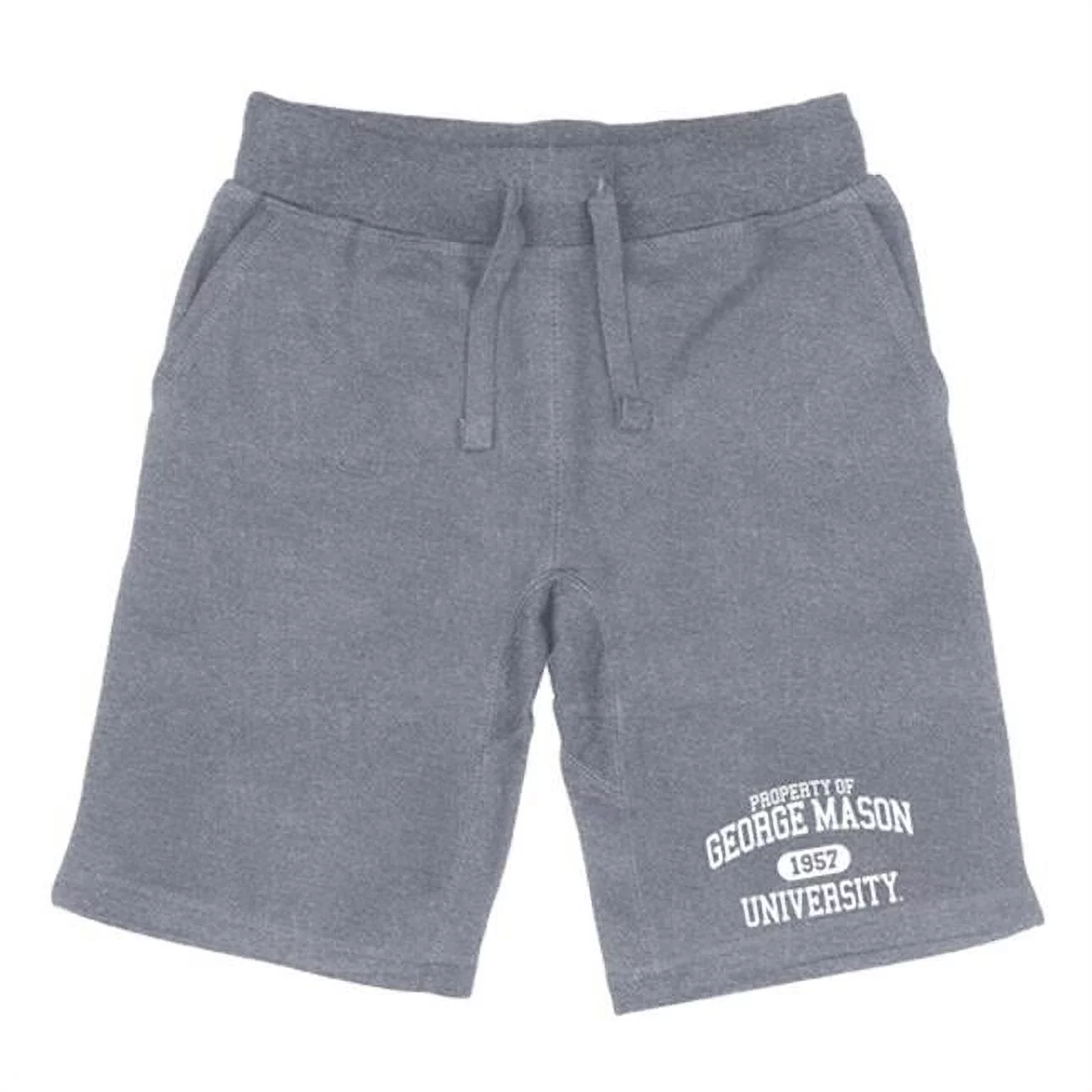 W Republic 566-221-HGY-05 Men George Mason Patriots Property Shorts, Heather Grey - 2XL