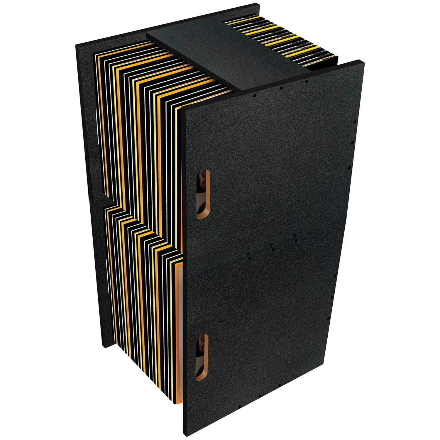 Atlantic Stackable 50 Record Crate, Black