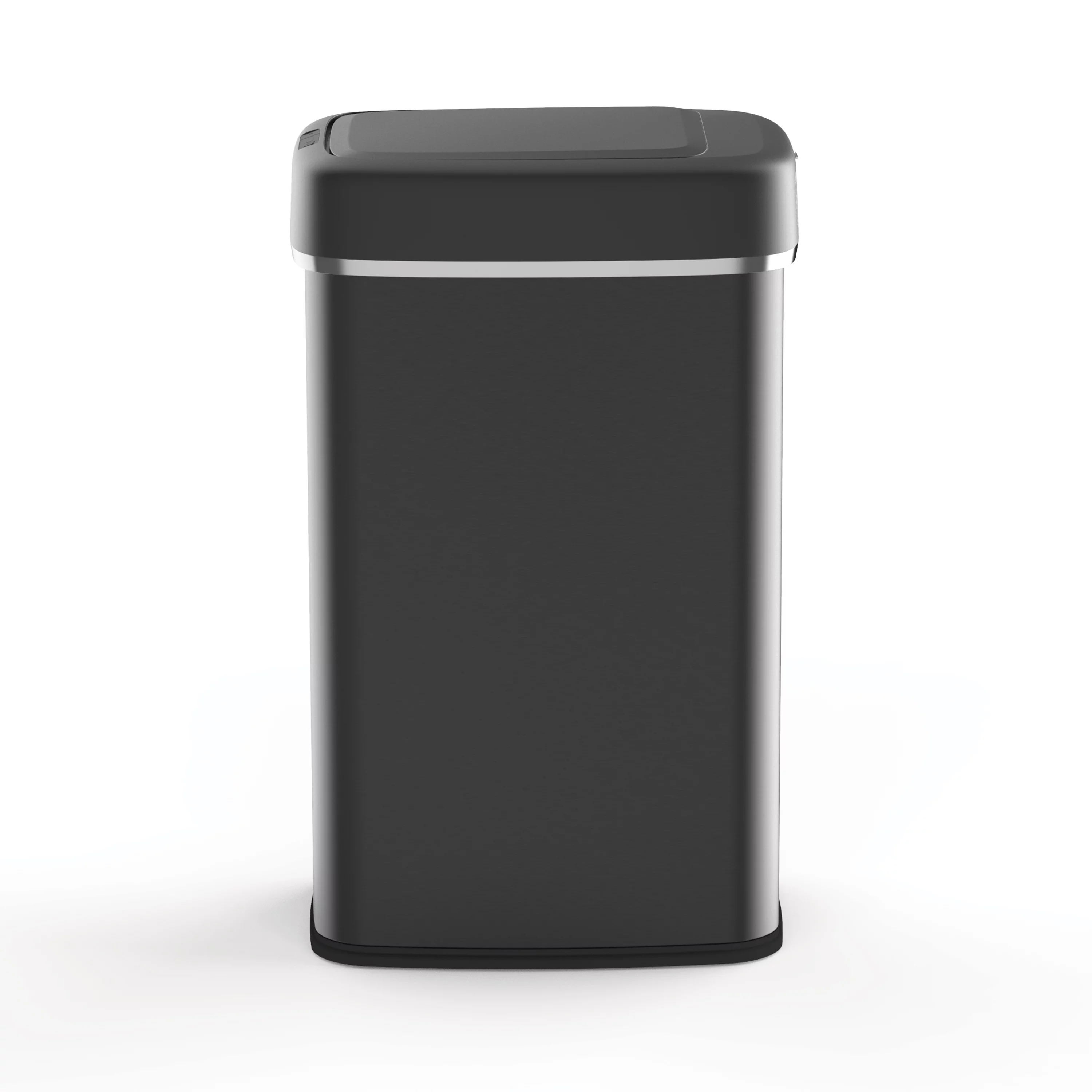 Nine Stars 13.2 Gallon Trash Can, Touchless Square Kitchen Trash Can, Stainless Steel