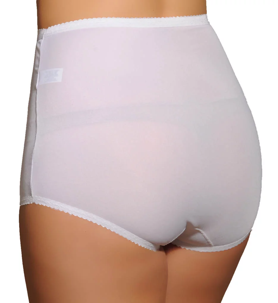 Women's Shadowline 17005 Spandex Classics Brief Panty (White L)