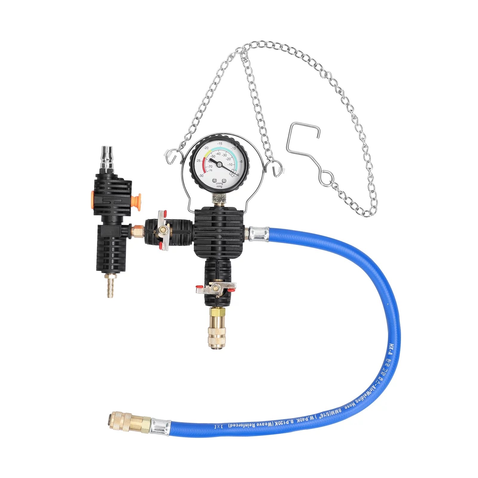 Aibecy 34-Piece Universal Radiator Pressure Tester Kit Automotive Cooling Sytem Refill Kit Leak Detection Tool Coolant Pressure Gauge with Storage Case for Car Truck SUV