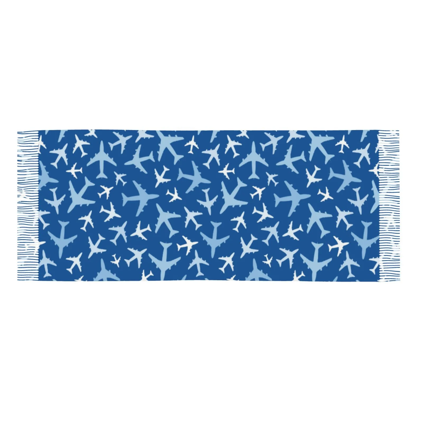 Ocsxa Scarf Shawl Wraps For Women Soft Cashmere Scarf Airplanes In The Sky Printed Large Blanket Scarf