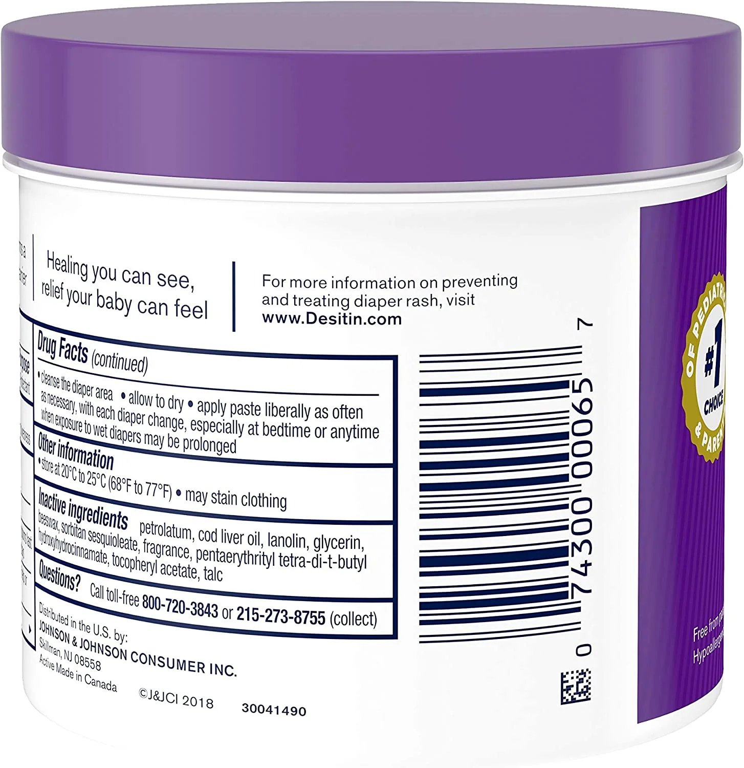 Desitin Maximum Strength Baby Diaper Rash Cream with 40% Zinc Oxide for diaper rash Relief & Prevention, 16 oz