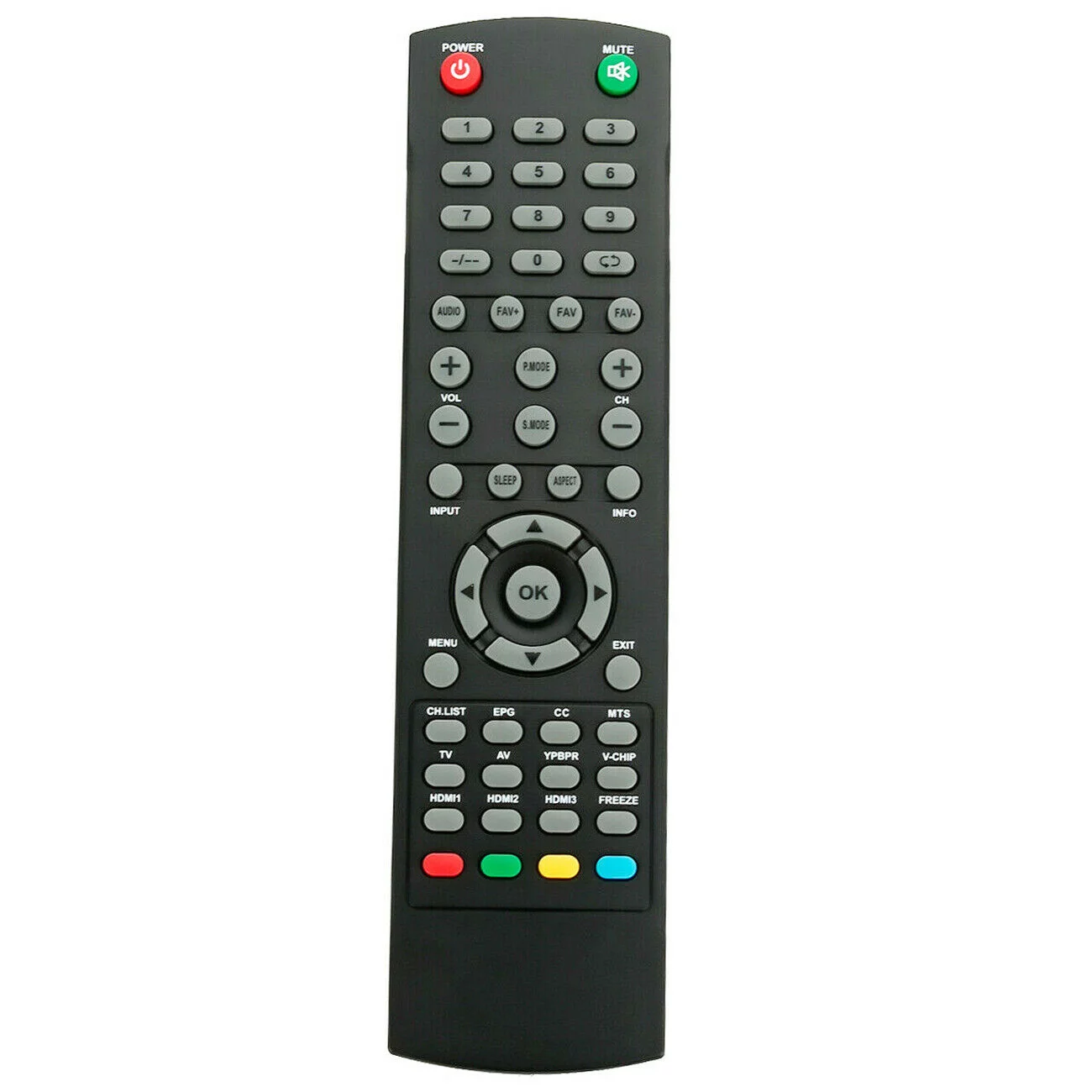 XK-231A Replace Remote Control for RCA TV RTU6549-C RLED6090 RTU4002 RTU5540-B