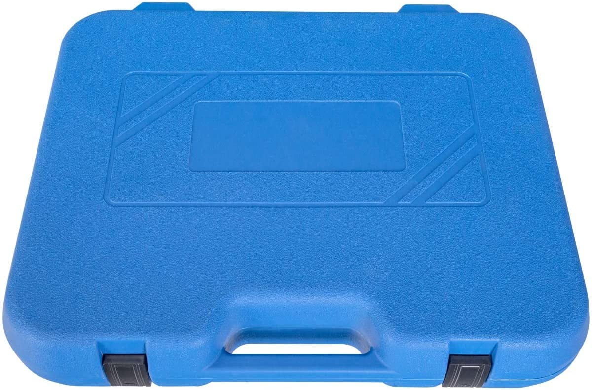 28-Piece Universal Radiator Pressure Tester, Vacuum Type Cooling System Tool Kit For Many Makes and Models with Carrying Case (Blue Case)