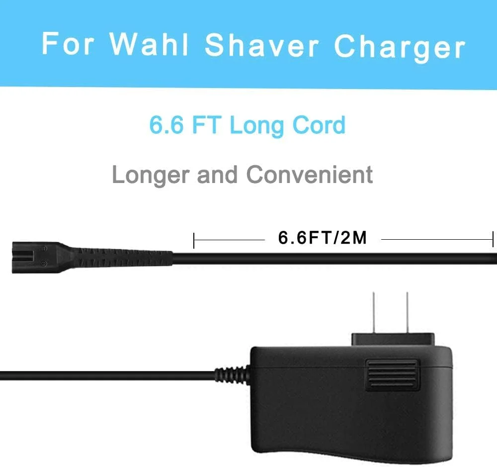 Replacement for Wahl Magic Clipper Cordless Charger, 4V Clipper Charger Compatible with Wahl 8164/8591/8148/8504, 5-Star Magic Clip Cordless Trimmer, 1919 100 Year Hair Clipper