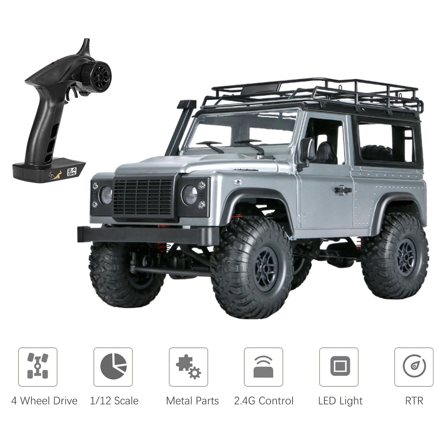 MN 99s 2.4G 1/12 4WD RTR Crawler RC Car Off-Road Truck for Land Rover Vehicle Models
