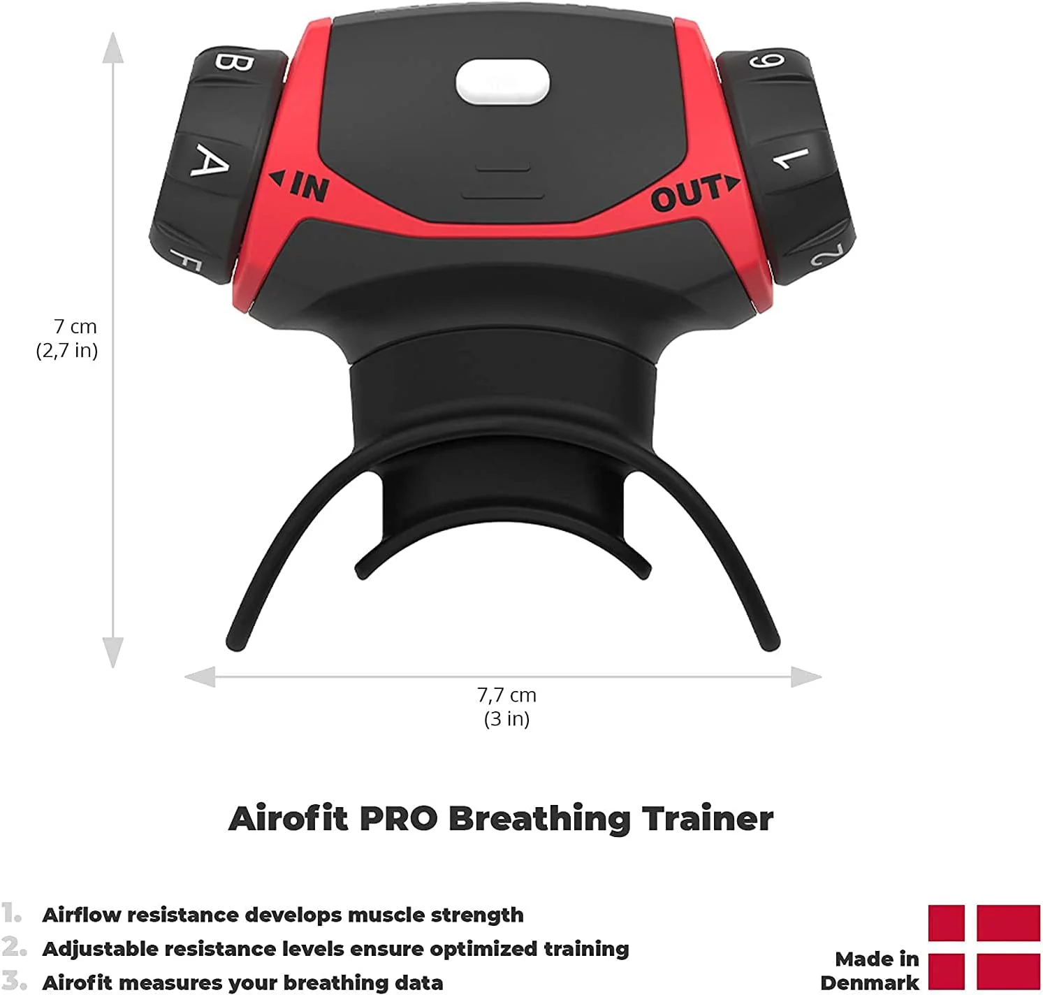 Airofit Pro ™ Smart Breathing Trainer for Lungs for Better Fitness and Strength