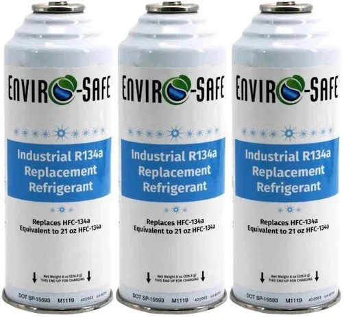R134a Refrigerant Replacement - #1 Coldest Refrigerant for Auto - 3 Pack