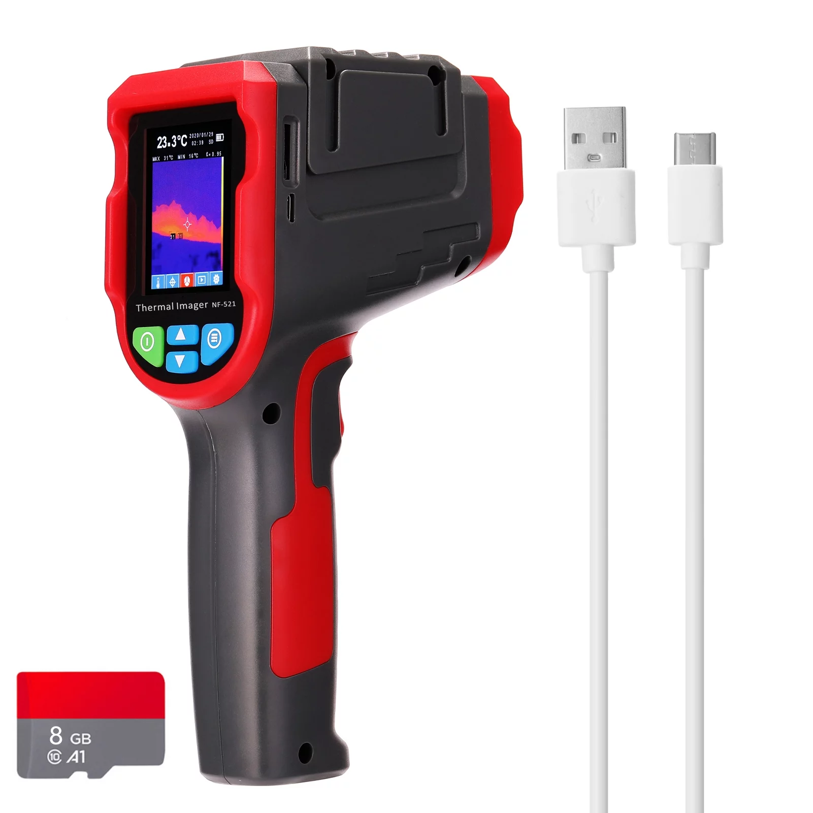 OWSOO NF-521 Thermal Imager Portable Infrared Digital Display Heating Detector Handheld Imaging Imager