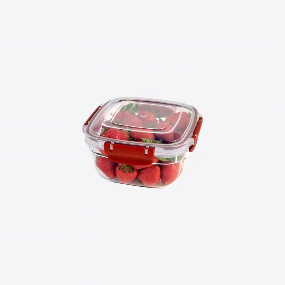 Superio Lock and Fresh Airtight Food Storage Containers with Lids for Kitchen Pantry Organization and Storage, BPA Free, Lunch, and Meal Prep Plastic Containers, 30 oz. Square Sealed Container, Red