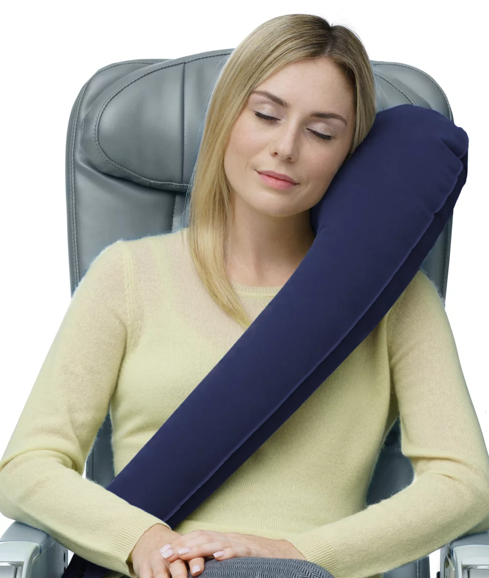 Travelrest Ultimate Best Travel Pillow & Neck Pillow - Straps to Airplane Seat & Car