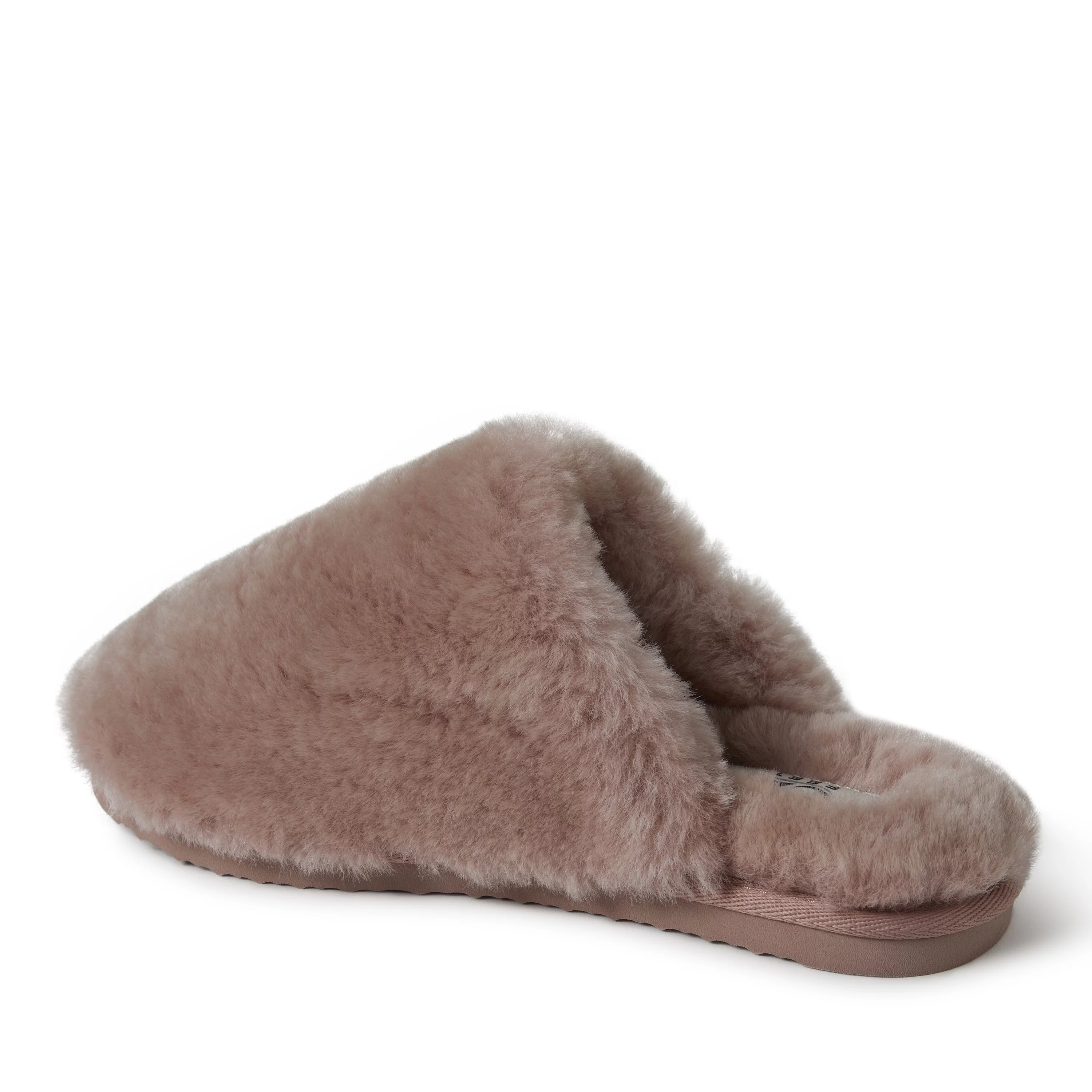 EZ Feet by Dearfoams Fluffy Genuine Shearling Scuff Slipper