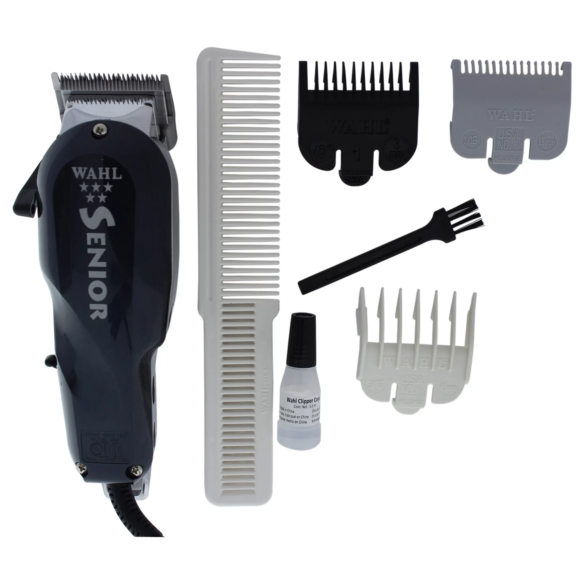 WAHL PROFESSIONAL 5 Star Senior - Model # 8545 - Black - 1 Piece Kit Clipper