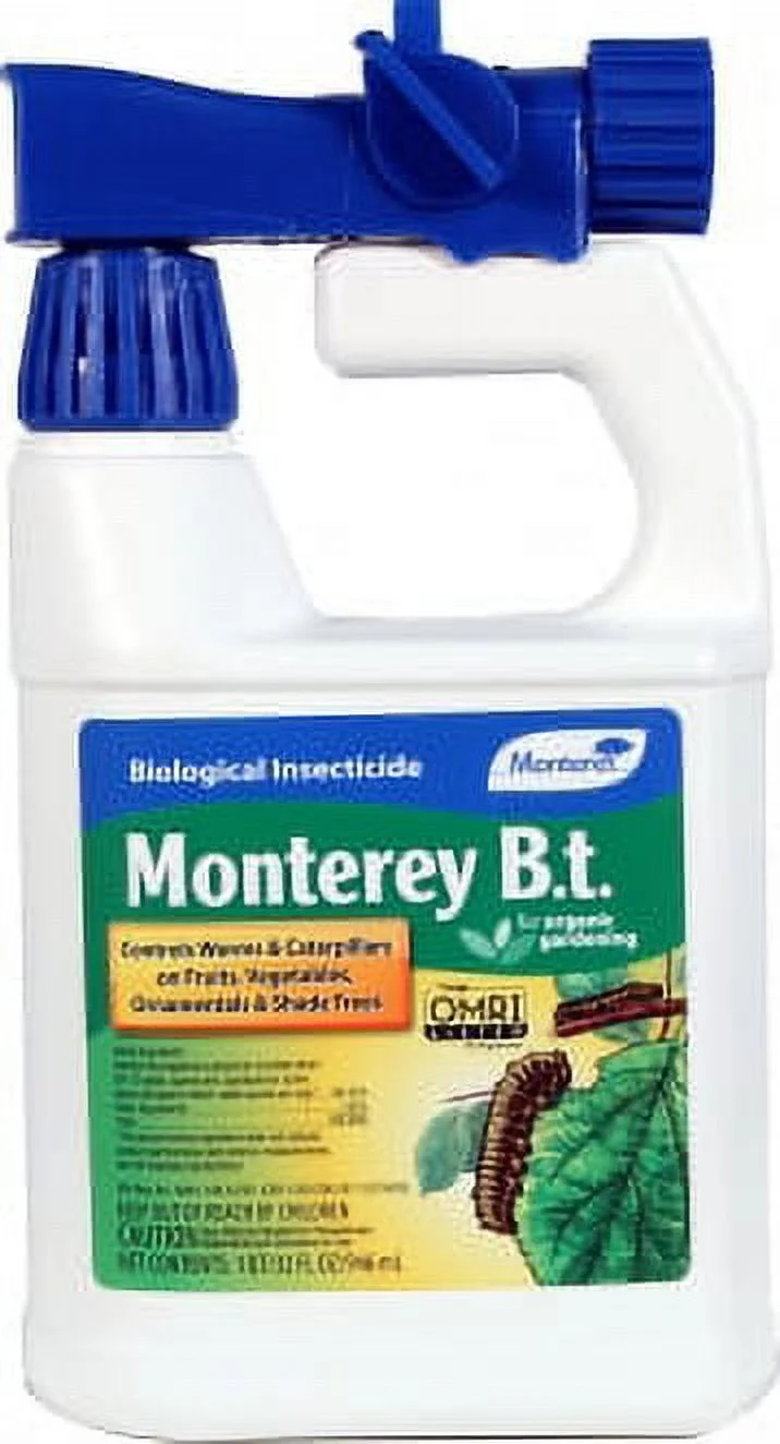 Monterey Bacillus Thuringiensis Biological Insecticide, Organic RTU, 32oz