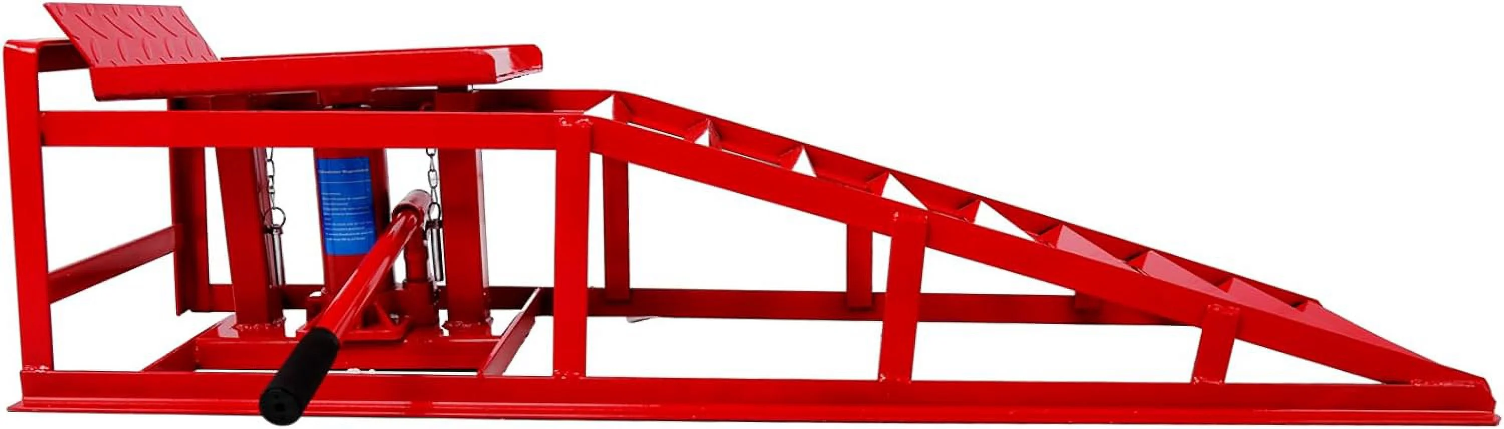 Tabaray Car Ramps Lifts 10000Lbs 5T Capacity Garage Vehicle Lift Ramps Auto Car Truck Service Ramps Lifts Automotive Hydraulic Lift Repair Frame Lift (Set of 2, Red)