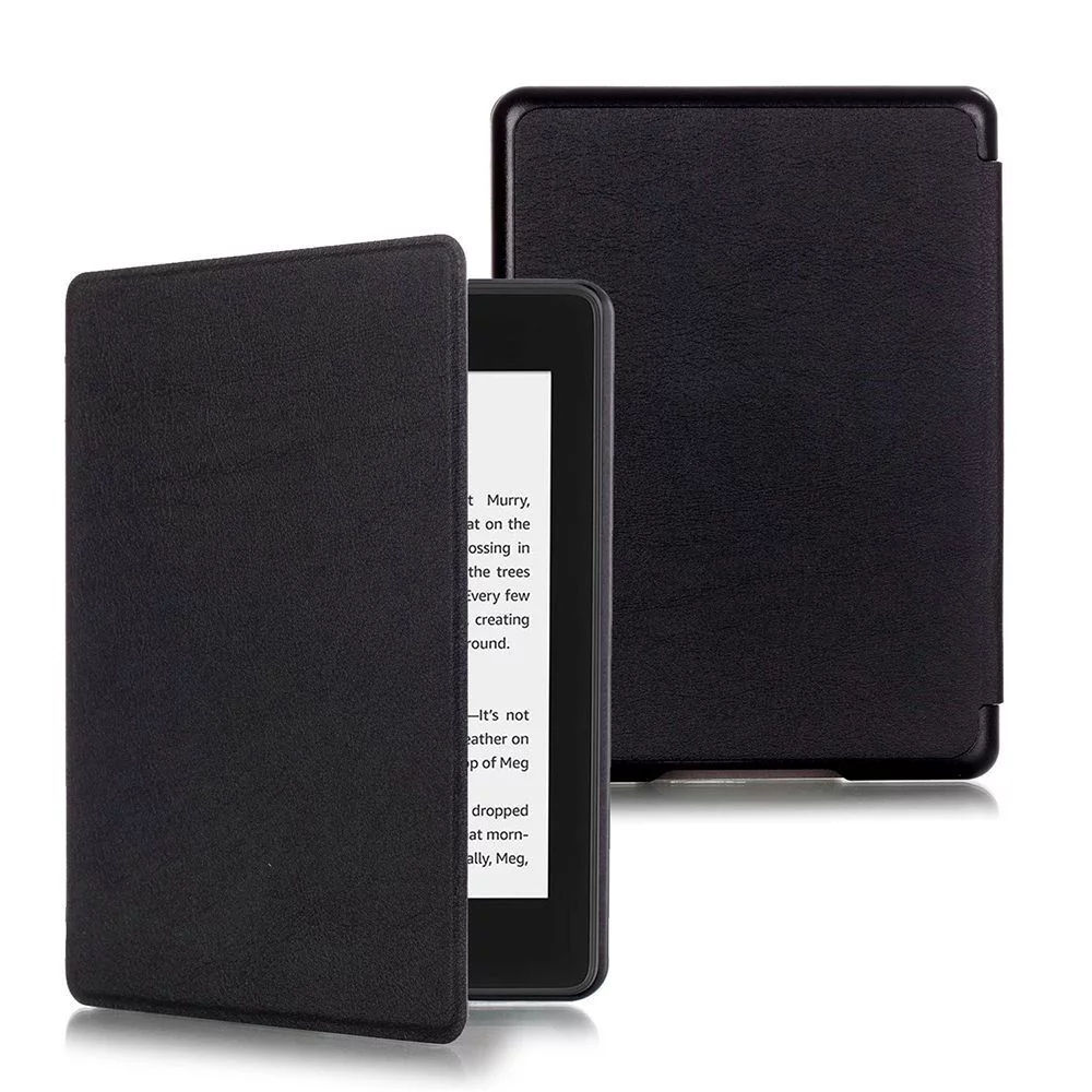E-Reader Sleeve Auto Wake/Sleep Protective Shell Smart Case PU Leather Magnetic Folio Cover BLACK