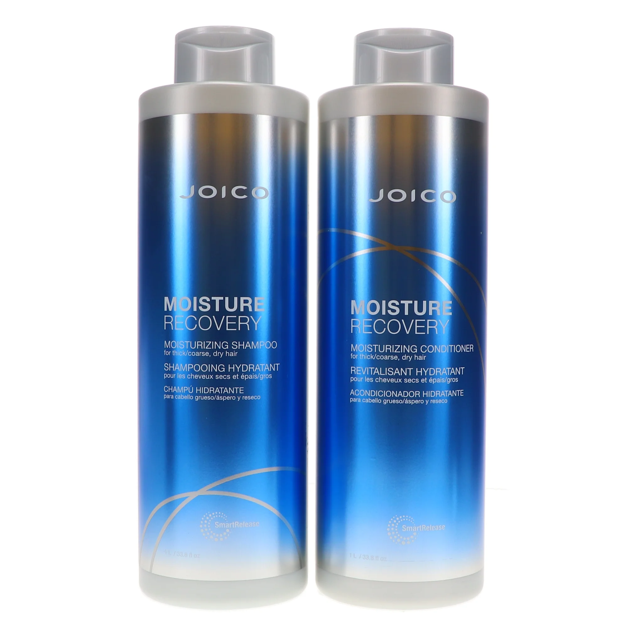 Joico Moisture Recovery Shampoo 33.8 oz & Moisture Recovery Conditioner 33.8 oz Combo Pack