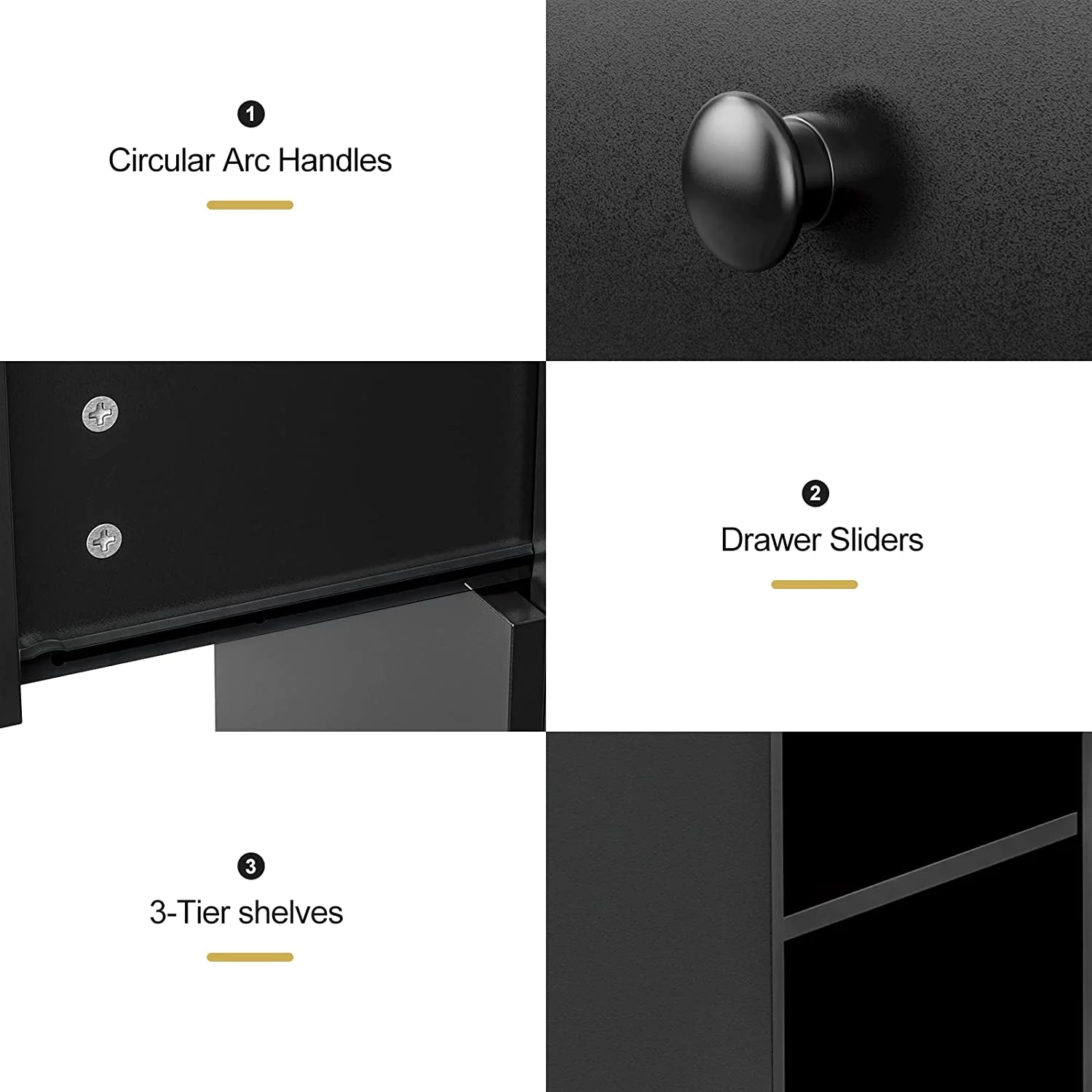 YiSHOP Manicure Table, Nail Beauty Manicure Desk Nail Table Station for Nail Tech w/Electric Downdraft Vent, Foldable Nail Arm Rest, Lockable Wheels, Storage 3-Tier Shelves & Drawers (Black)