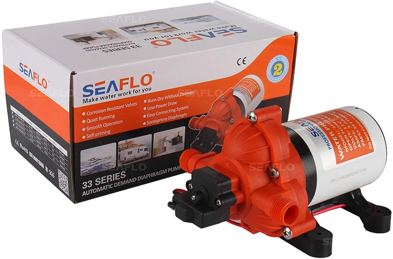 SEAFLO 33-Series Industrial Water Pressure Pump w/Power Plug for Wall Outlet - 115VAC, 3.3 GPM, 45 PSI